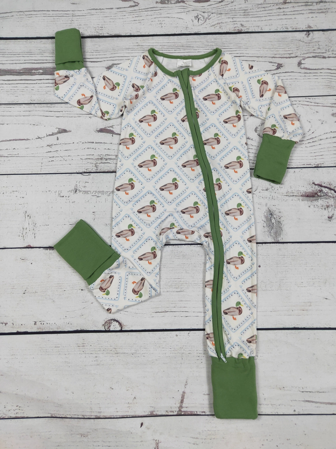 Baby Boy Duck Hunting Zipper Sleeper