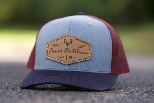 Freak Outdoors Topeka Leather Patch Snapback Hat
