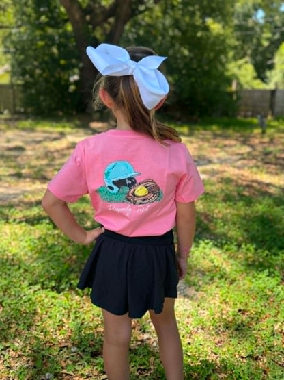 Properly Tied Girls Softball S/S TEE Shirt