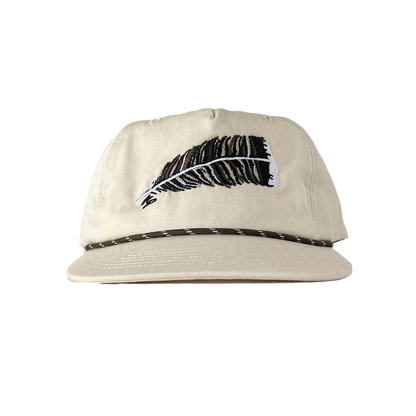 Knotted Pine Trading Co. Turkey Feather Rope Snapback Hat