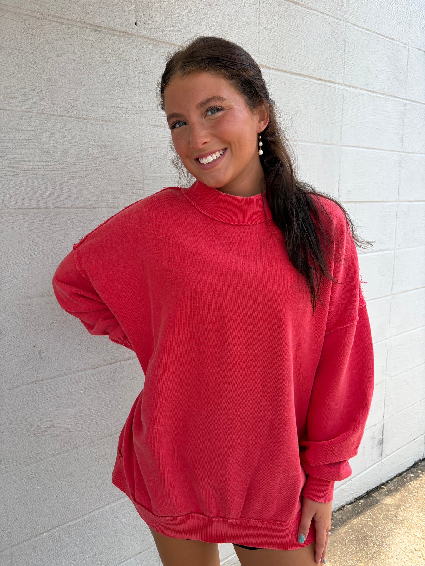 Stay Home Mock Neck