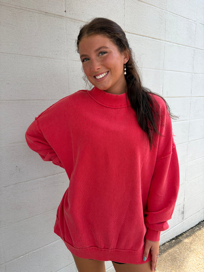 Stay Home Mock Neck