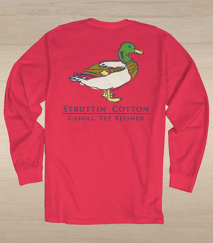 Struttin Cotton Women's Metallic Mallard L/S TEE Shirt