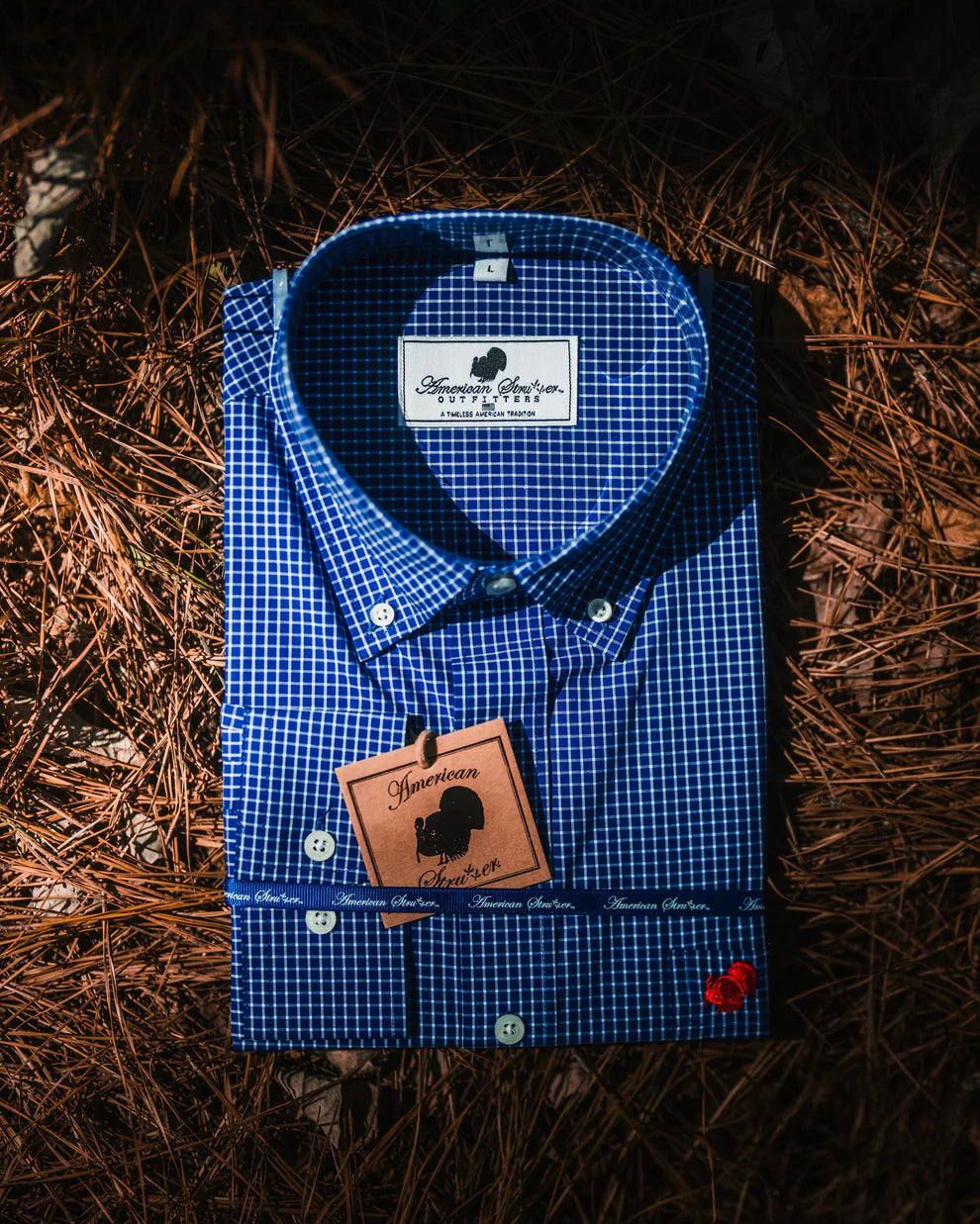 American Strutter Gameday Gingham L/S Button Down Shirt