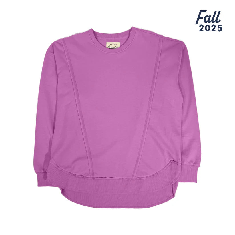 Southern Fried Cotton Women's Sunrise to Sunset Oversized Crewneck