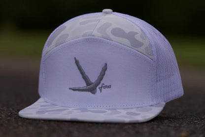 Freak Outdoors Woodsman Turkey Track Puff Embroidered 7 Panel Snapback Hat