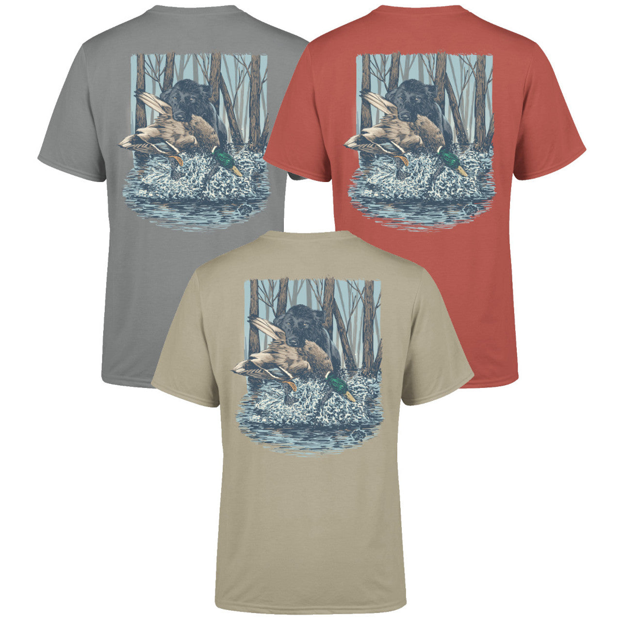 Rolling Thunder Youth Black Lab & Mallard S/S TEE Shirt