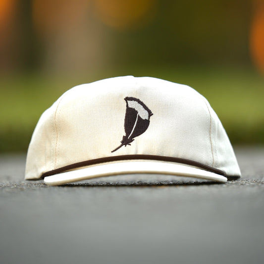 Panola Brand Feather Embroidered Rope Snapback Hat
