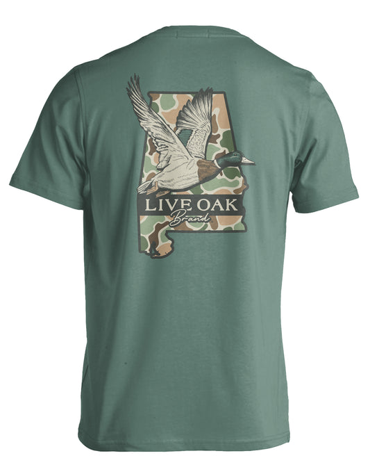 Like Oak Brand State Mallard, Alabama S/S TEE Shirt