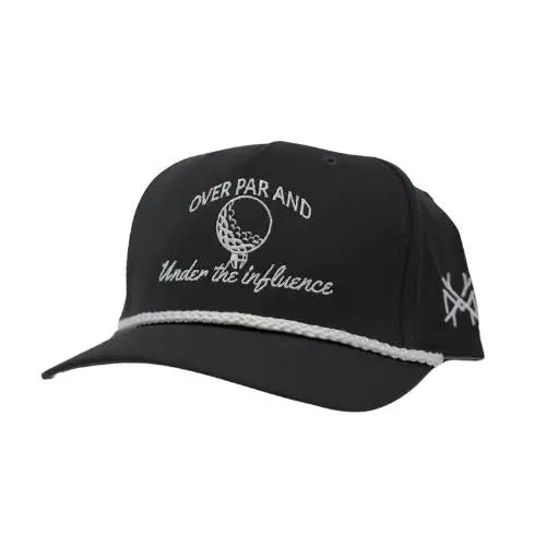 Mad Hatter Over Par and Under the Influence Rope Trucker Snapback Hat