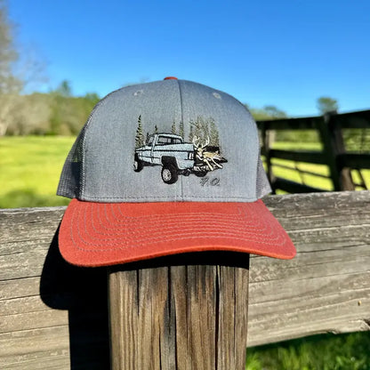 Freak Outdoors Buck In a Truck Embroidered Snapback Hat