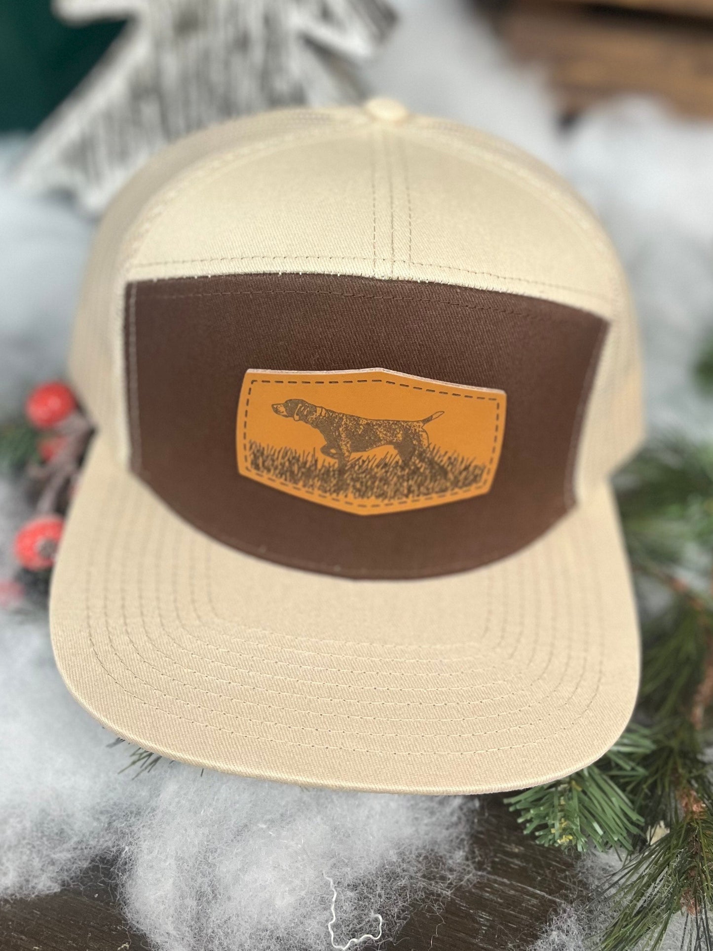 Good Ole Boy Outdoors GS Pointer Leather Patch 7 Panel Snapback Hat