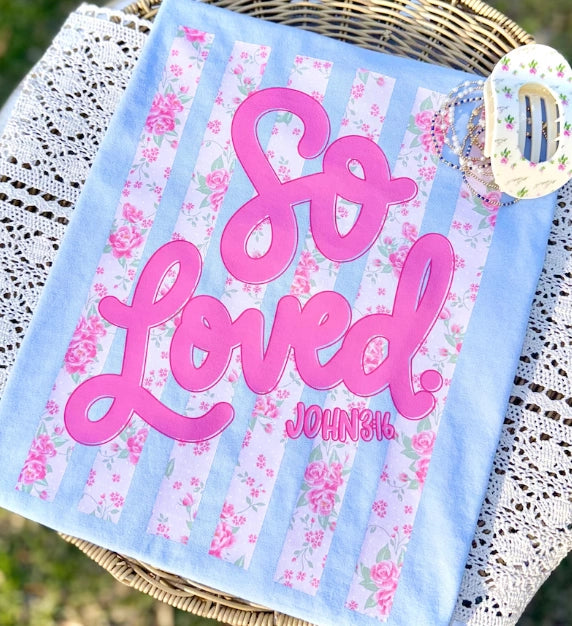 Southern Backroad Women's So Loved Floral S/S TEE Shirt