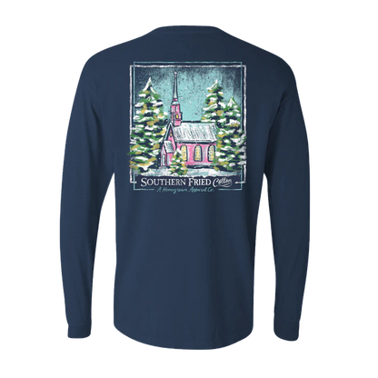 Southern Fried Cotton Women's Winter Country Church L/S Tee Shirt