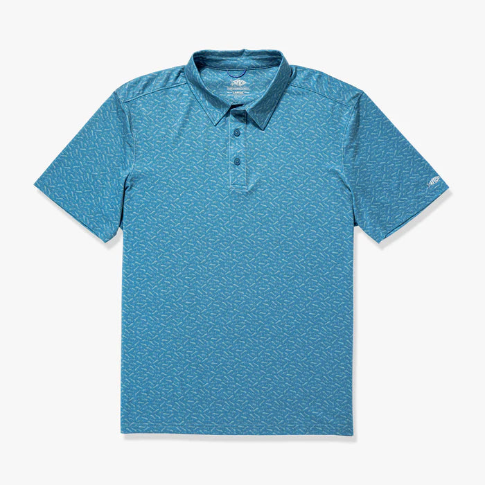 Aftco Men's Cypress Printed Polo Shirt
