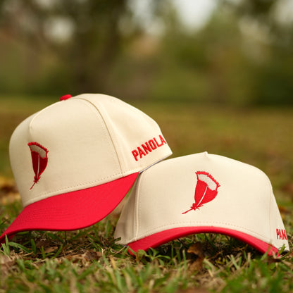 Panola Brand Feather 2 Tone Trucker Snapback Hat