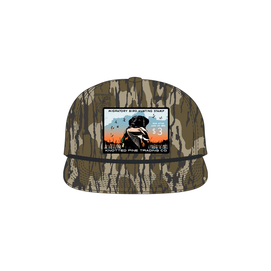 Knotted Pine Trading Co. Lab Stamp Patch Rope Snapback Hat