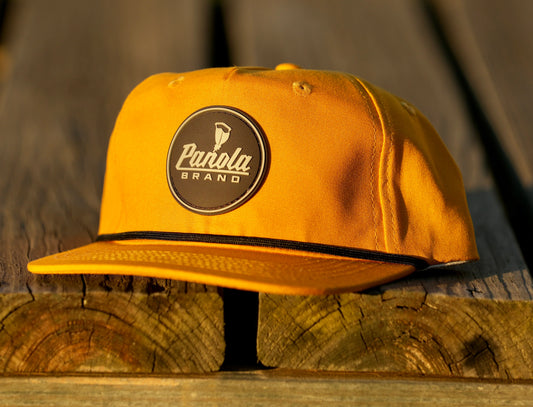 Panola Brand Rubber Patch Logo Rope Snapback Hat