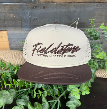 Fieldstone Outdoors Script Logo Rope Snapback Hat