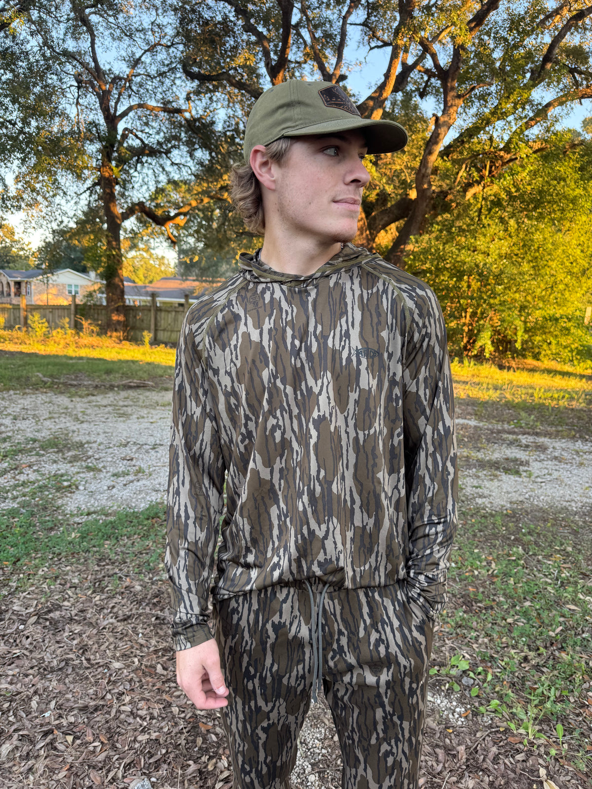 Aftco Men's Mossy Oak Coastal Layer Printed Sweatpants