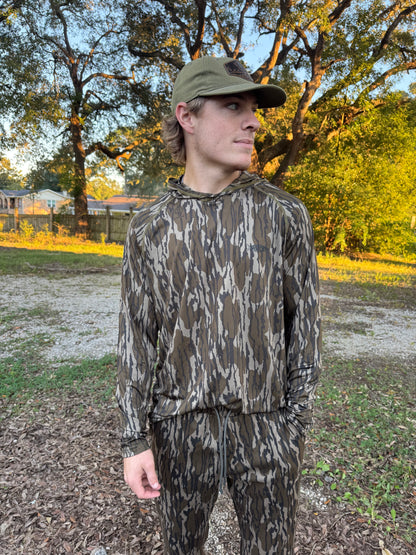 Aftco Men's Mossy Oak Coastal Layer Printed Sweatpants