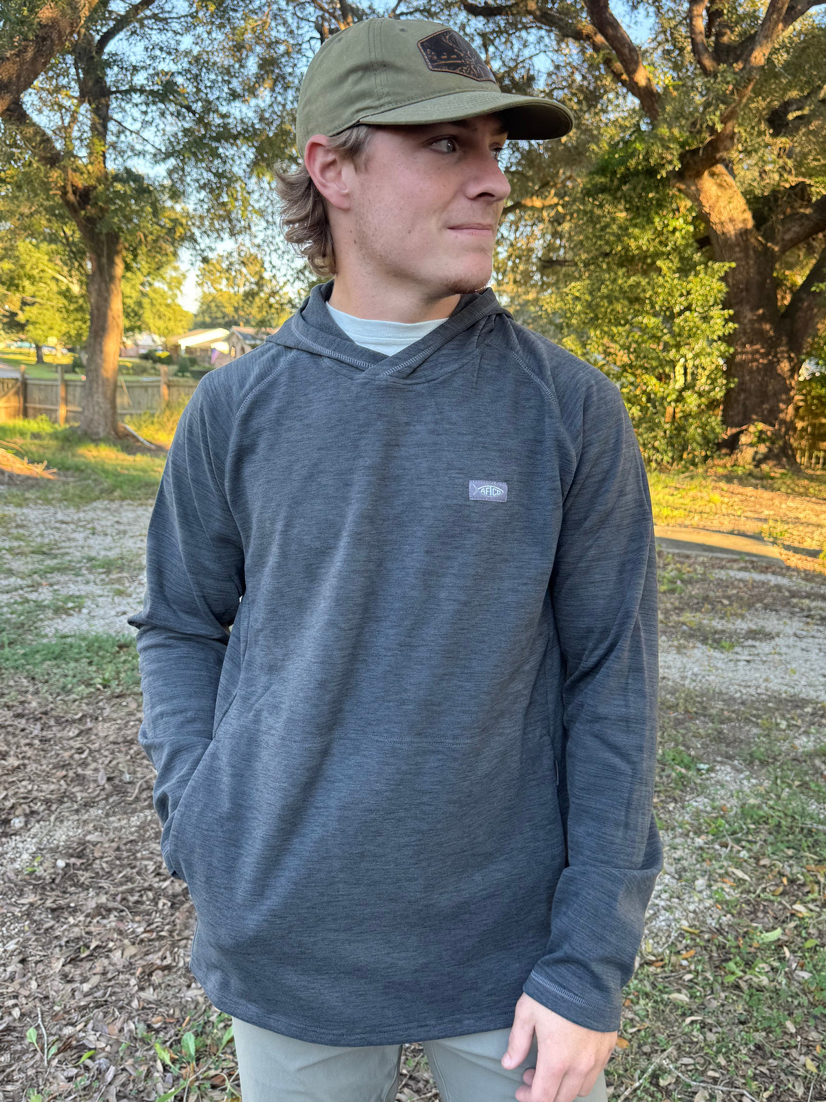Aftco Men's Coastal Layer Pullover Hooded Jacket