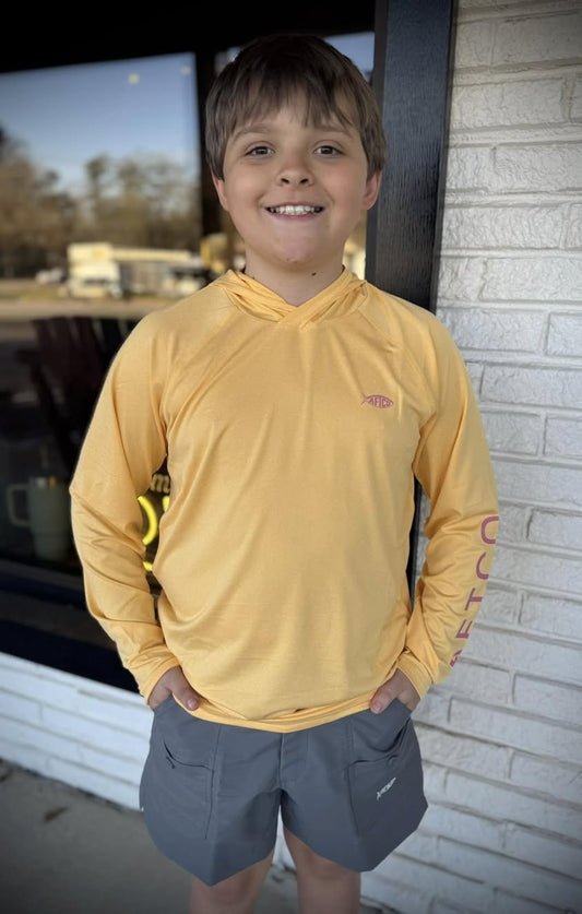 Aftco Youth Samurai 2 Hooded Perf L/S Shirt