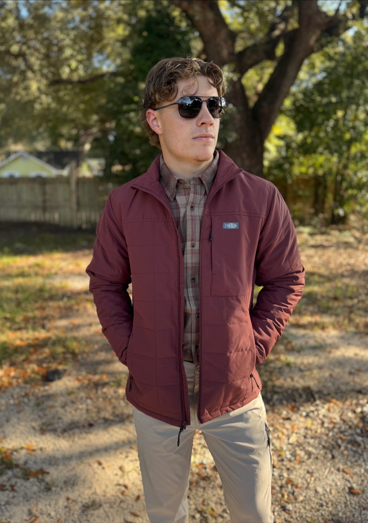 Aftco Men's Crosswind Puff Full Zip Jacket