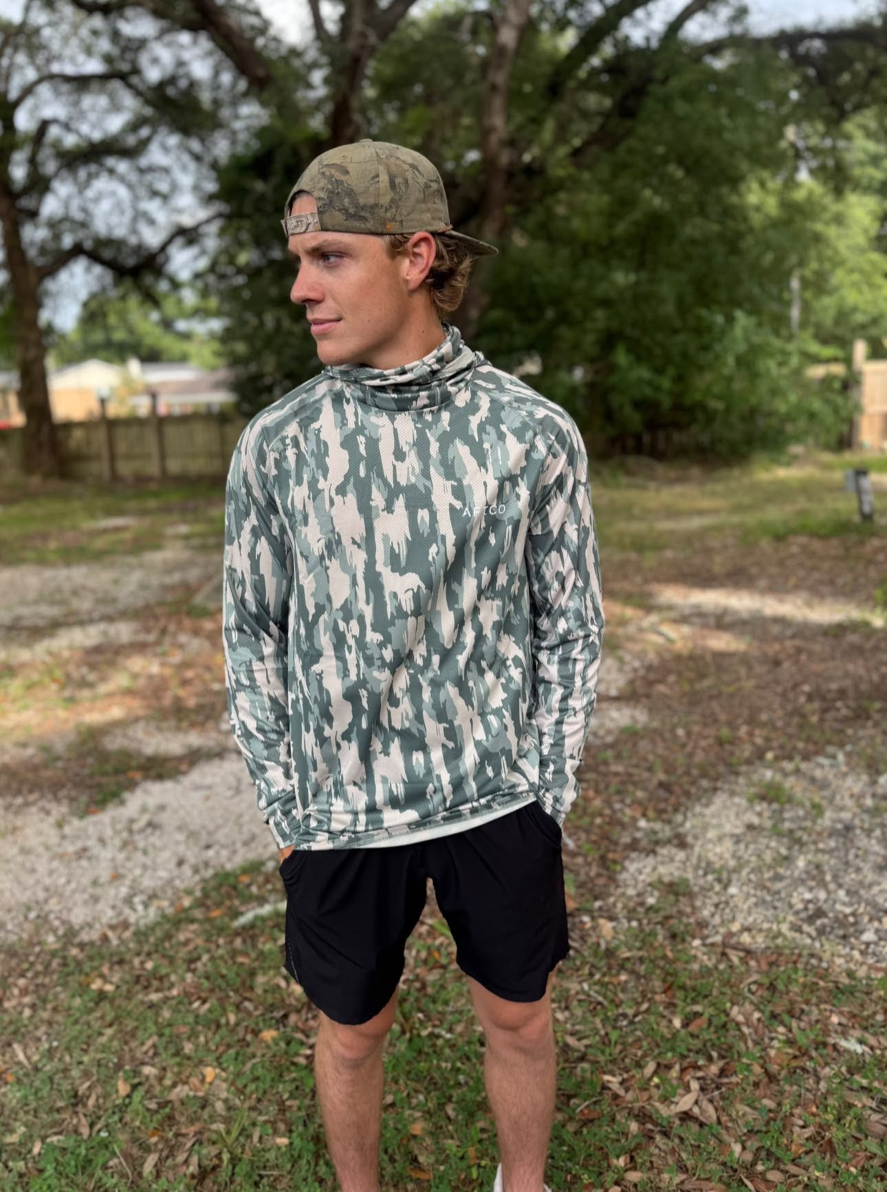 Aftco Men's Adapt Tactical Hood Performance L/S Shirt
