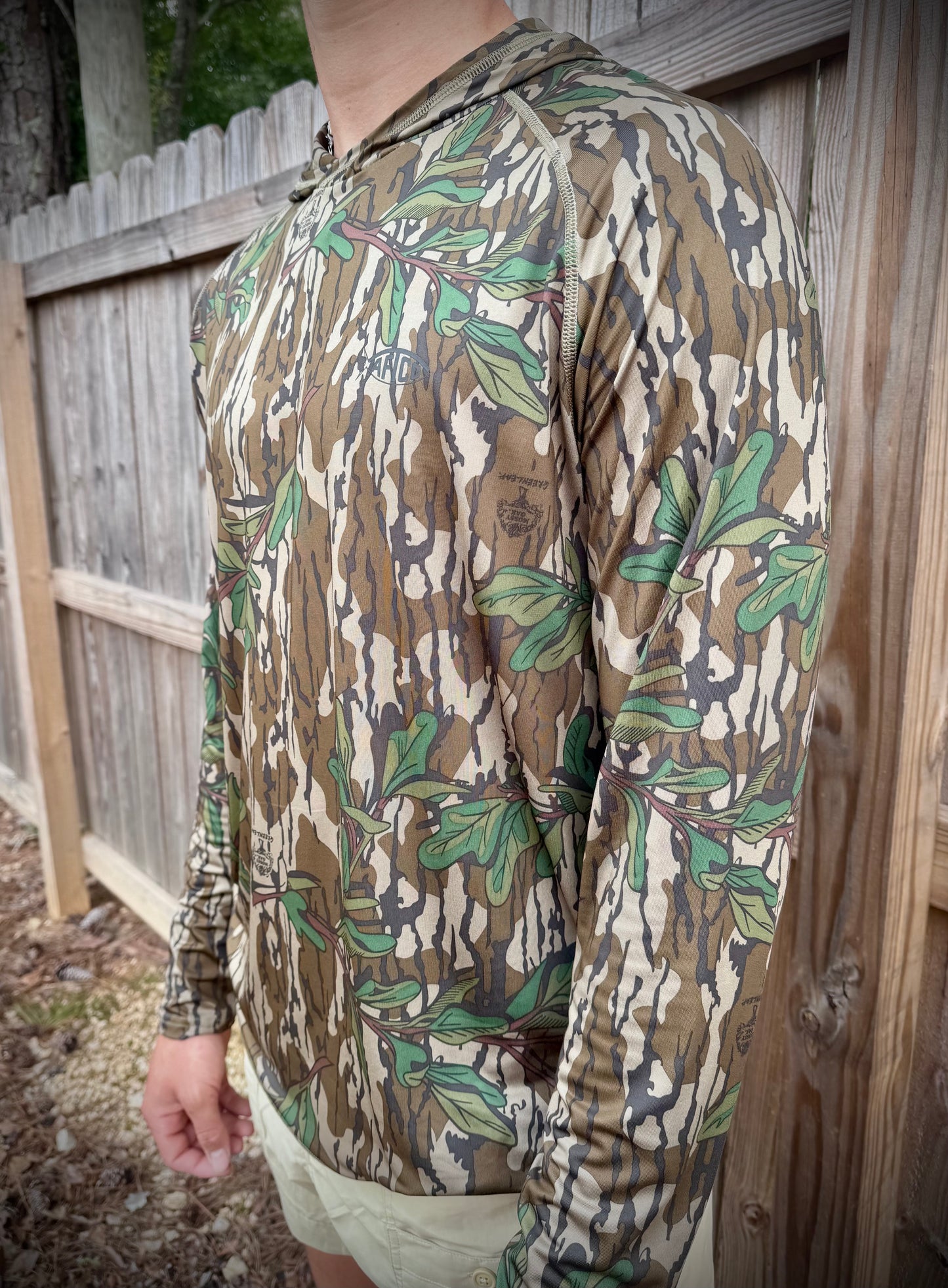 Aftco Men's Mossy Oak Performance Hood Performance L/S Shirt