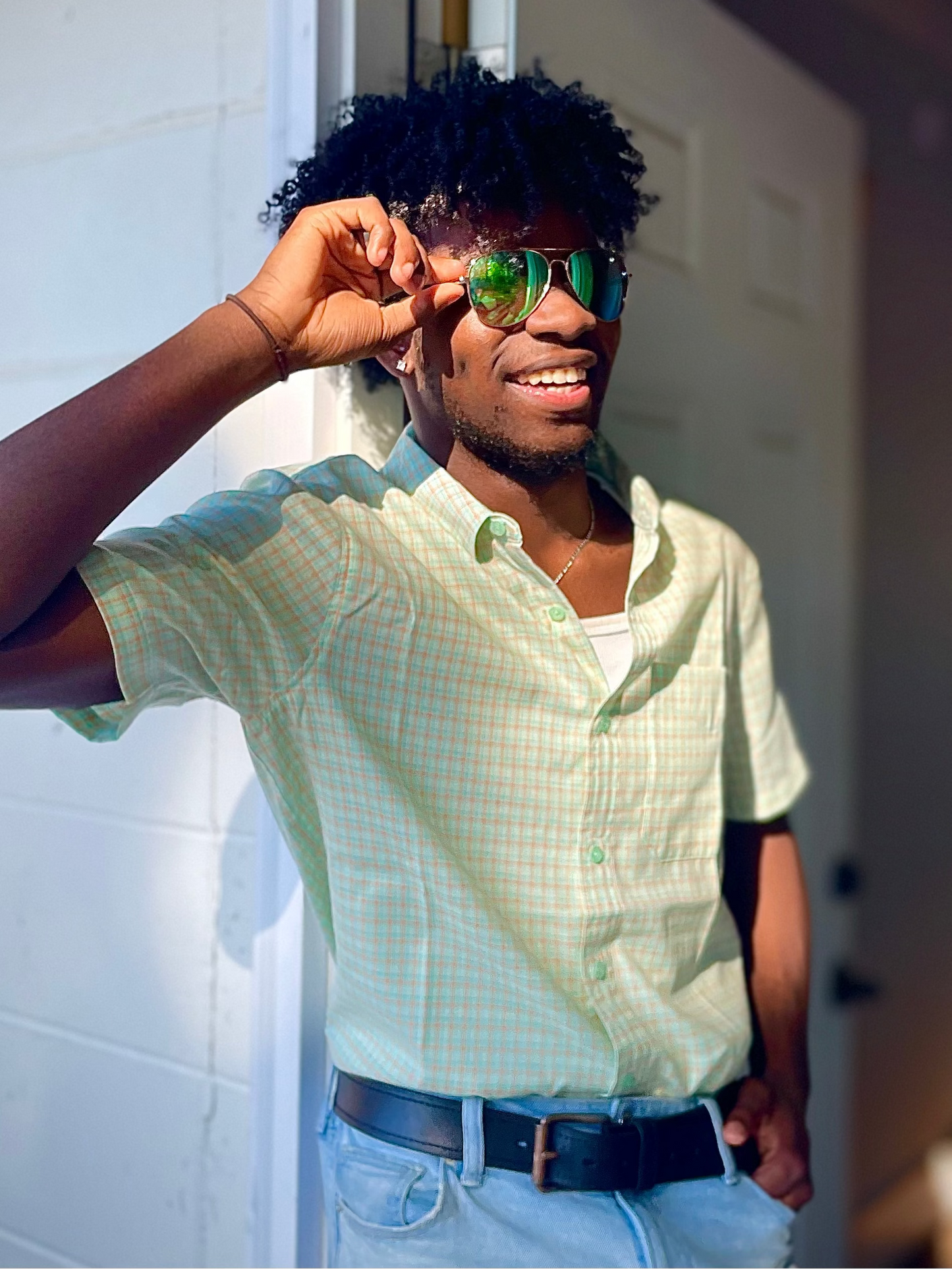 Aftco Men's Portside Tech Button Down S/S Shirt