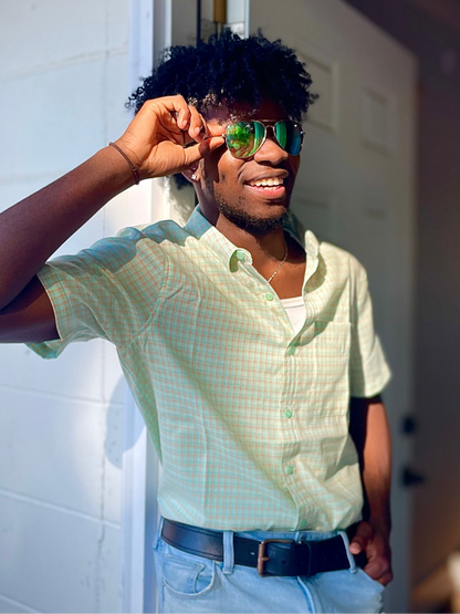 Aftco Men's Portside Tech Button Down S/S Shirt