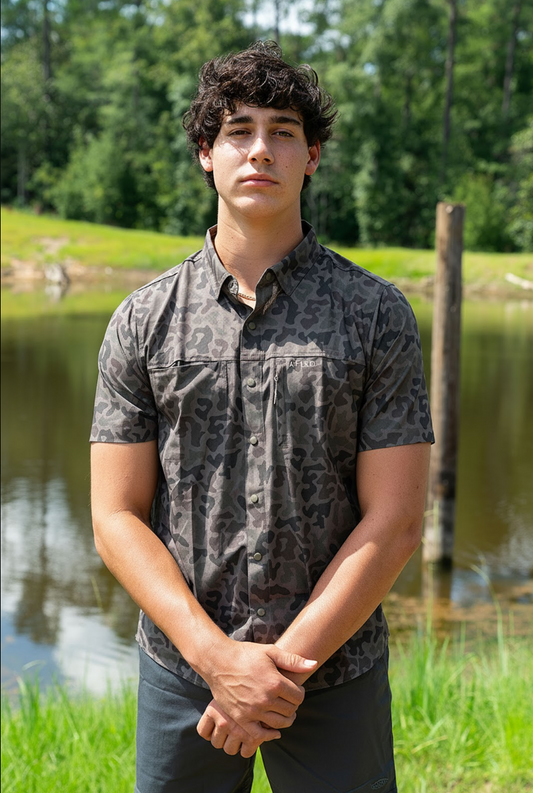 Aftco Men's Seabreeze Tech Button Down S/S Shirt