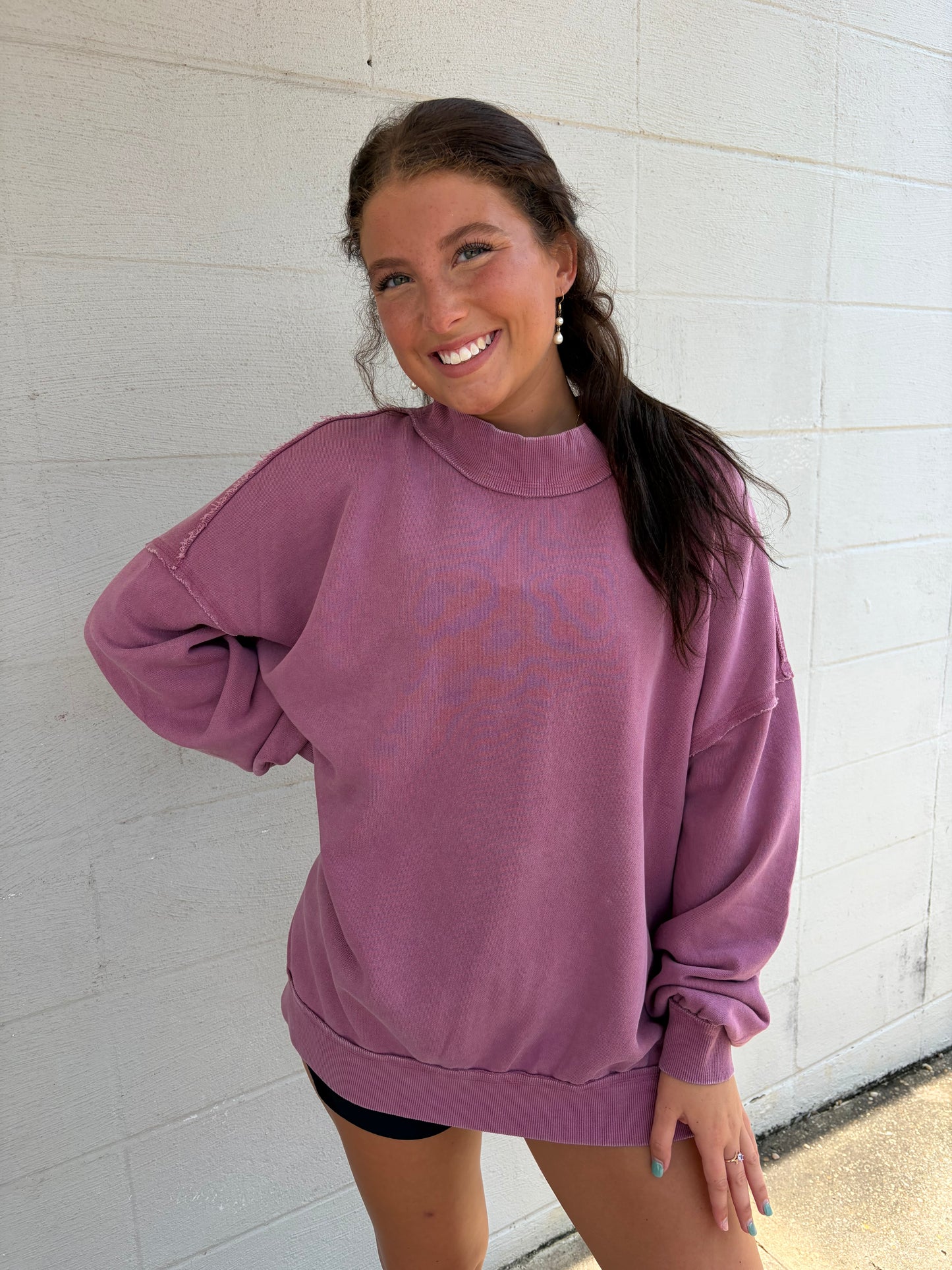Stay Home Mock Neck