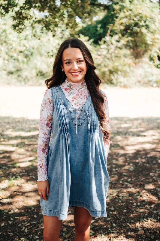 Flirty Floral Mesh Top