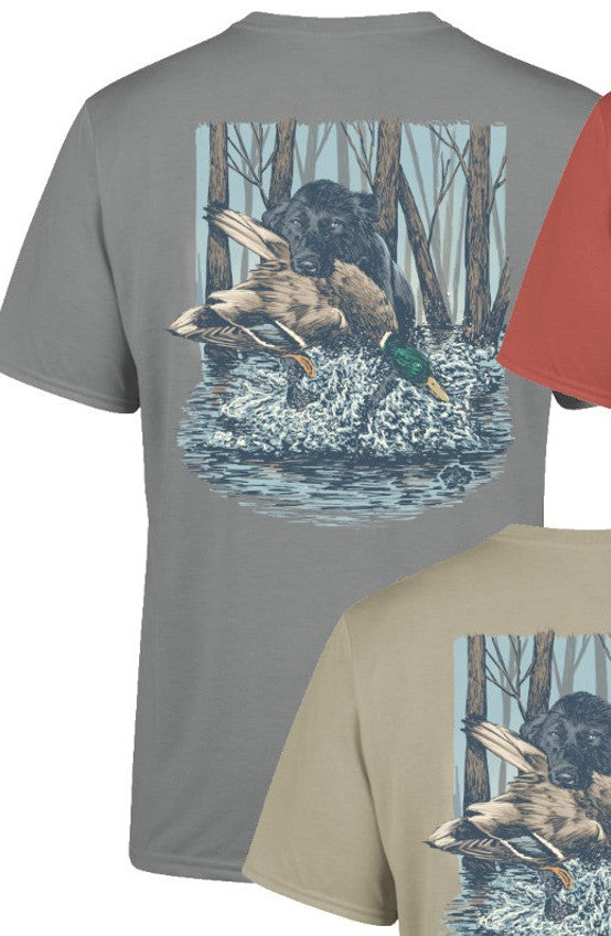 Rolling Thunder Youth Black Lab & Mallard S/S TEE Shirt