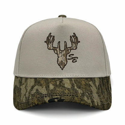 Speckle Bellies Camo Deer 7 Panel Snapback Hat