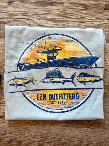 Ezn Outfitters Charter Fishing  S/S TEE Shirt