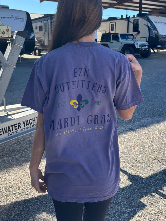 EZN Outfitters Mardi Gras Let the Good Times Roll S/S TEE Shirt