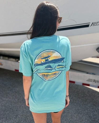 Ezn Outfitters Charter Fishing  S/S TEE Shirt
