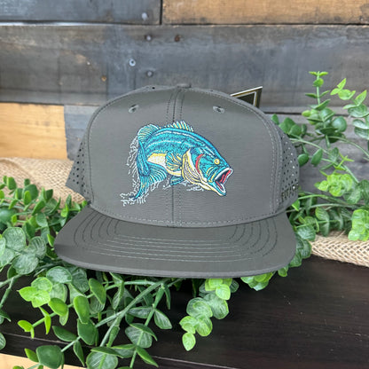 Fieldstone Outdoors Black Bass 7 Panel Snapback Hat