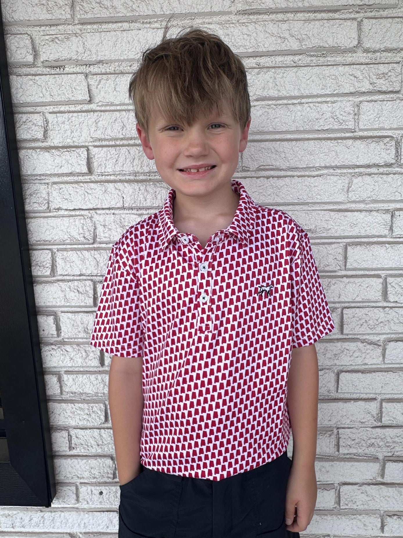 Fieldstone Outdoors Youth AL State Pride Polo