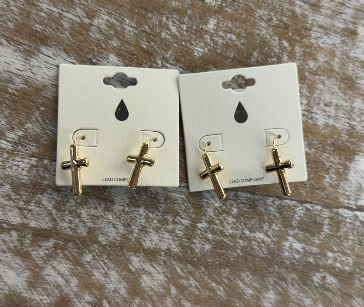 Cross Hook Earrings