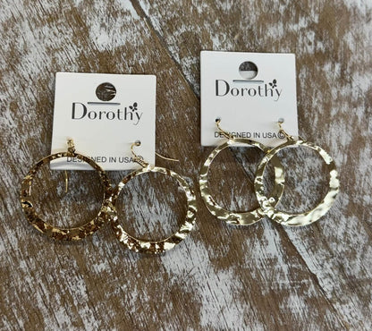 Metal Open Circle Earrings