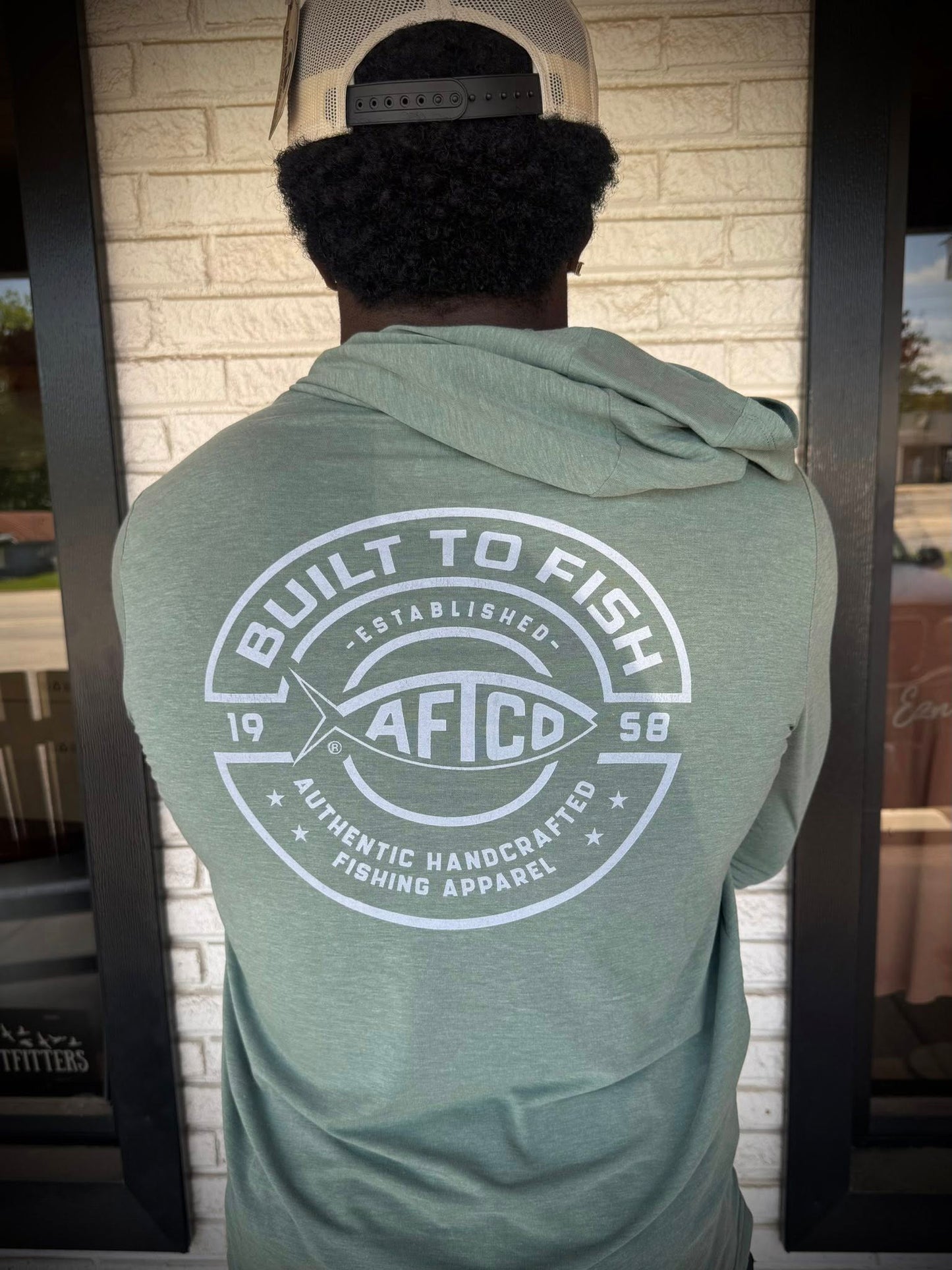 Aftco Men's Ocean Bound UPF Hooded Performance L/S Shirt
