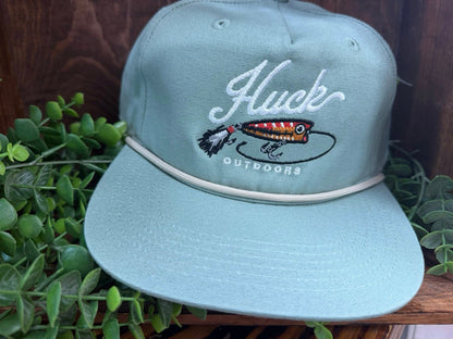 Huck Outdoors Popn' Bait Rope Snapback Hat