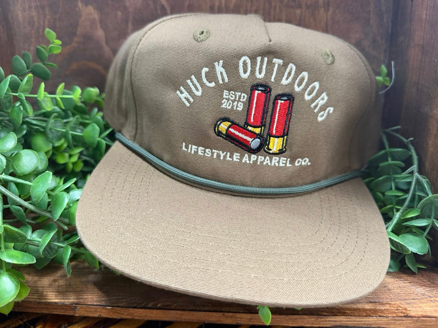 Huck Outdoors Shot Shell Original Rope Snapback Hat