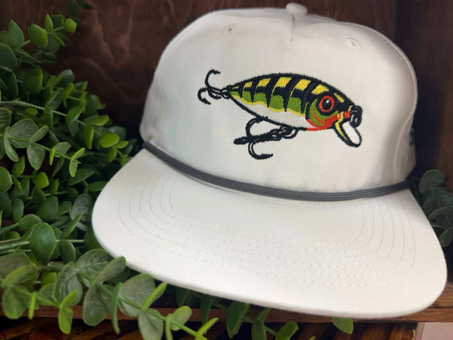 Huck Outdoors Top Water Rope Snapeback Hat