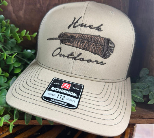 Huck Outdoors Turkey Feather Snapback Hat
