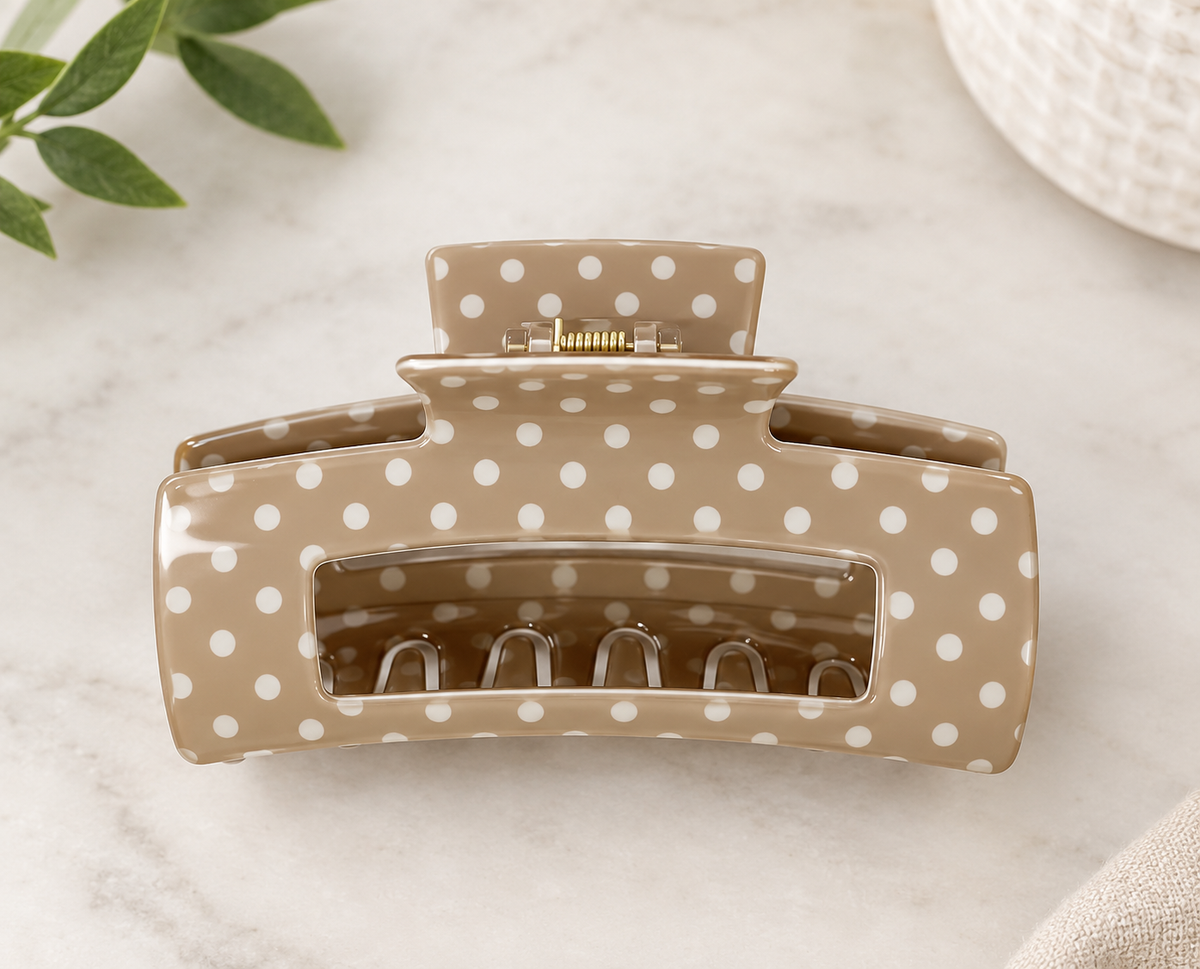 Polka Dot Claw Clip